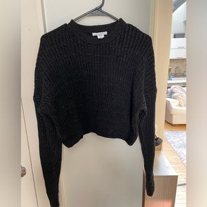 Urban outfitters cropped black sweater